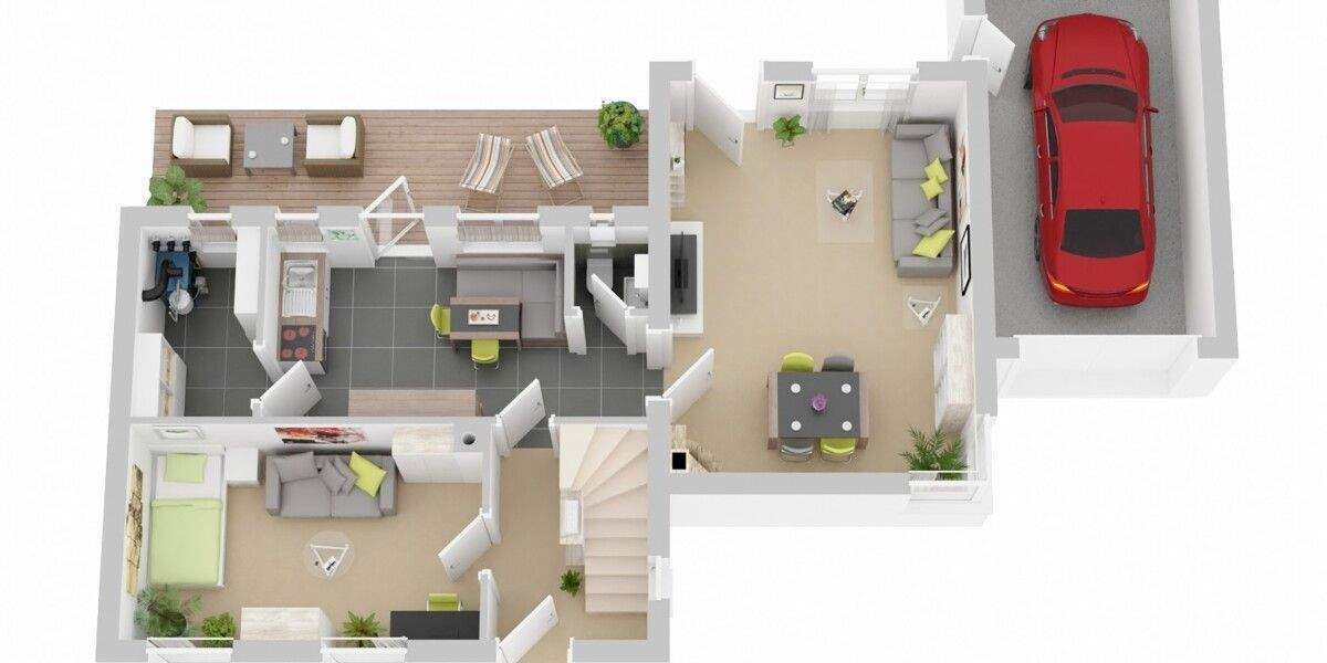 Doppelhaushälfte Kappeln - 4 Zimmer, 107 m&sup2;, 199.000&euro; | Angebot:25769056