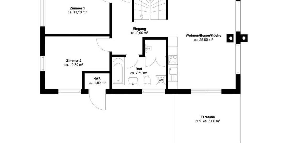 Einfamilienhaus Kappeln - 4 Zimmer, 98 m&sup2;, 410.000&euro; | Angebot:25738383