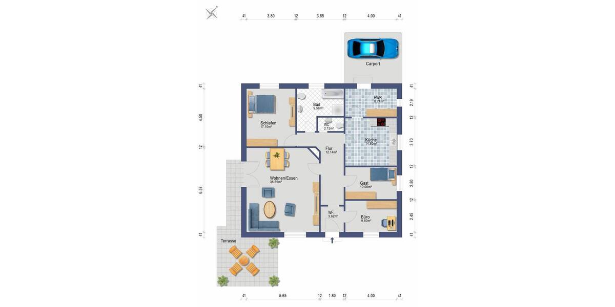 Bungalow Schleswig - 4 Zimmer, 124 m&sup2;, 330.000&euro; | Angebot:25998549