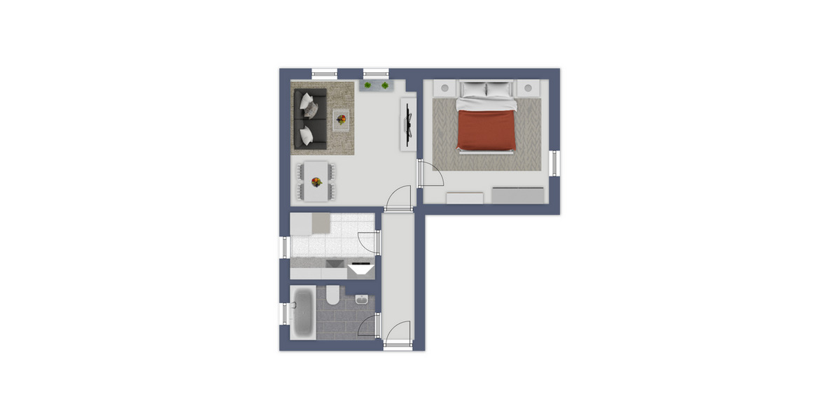 Erdgeschoßwohnung Rendsburg - 2 Zimmer, 37 m&sup2;, 439&euro; | Angebot:26658634
