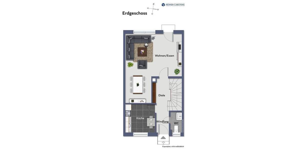 Reihenendhaus Fockbek - 4 Zimmer, 97 m&sup2;, 269.000&euro; | Angebot:26683713