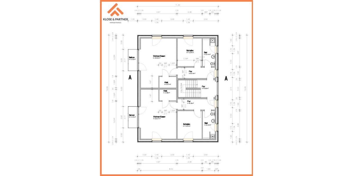 Etagenwohnung Schleswig - 2 Zimmer, 70 m&sup2;, 890&euro; | Angebot:23862900