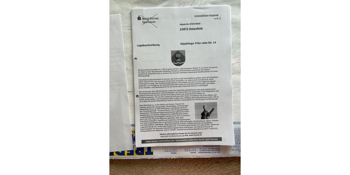 Einfamilienhaus Ostenfeld (Husum) - 5 Zimmer, 141 m&sup2;, 250.000&euro; | Angebot:24261353