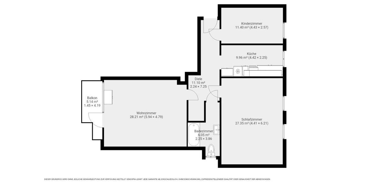 Etagenwohnung Tastrup - 3 Zimmer, 100 m&sup2;, 751&euro; | Angebot:24751747