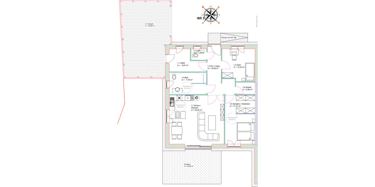 Erdgeschoßwohnung Elsdorf-Westermühlen Westermühlen - 4 Zimmer, 90 m&sup2;, 1.083&euro; | Angebot:25945738