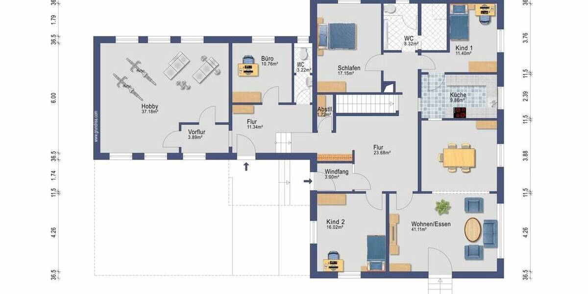 Einfamilienhaus Schleswig - 9 Zimmer, 259 m&sup2;, 275.000&euro; | Angebot:26029303