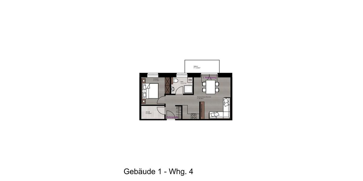 Erdgeschoßwohnung Oeversee - 3 Zimmer, 71 m&sup2;, 1.065&euro; | Angebot:25612538