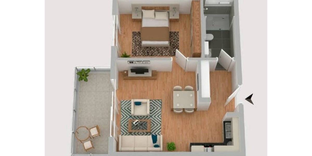 Etagenwohnung Schleswig - 2 Zimmer, 55 m&sup2;, 299.000&euro; | Angebot:25674257