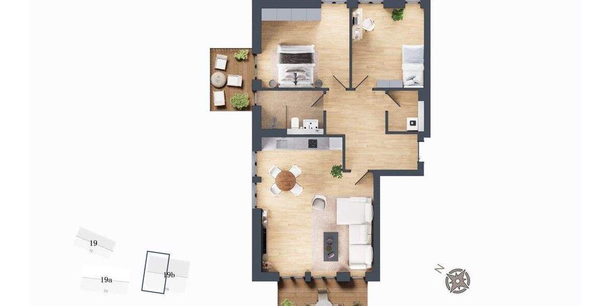 Etagenwohnung Eckernförde - 3 Zimmer, 90 m&sup2;, 760.000&euro; | Angebot:25703430