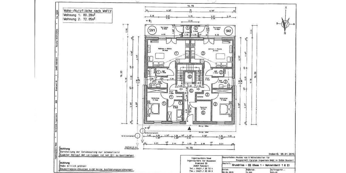 Erdgeschoßwohnung Busdorf - 3 Zimmer, 80 m&sup2;, 227.000&euro; | Angebot:26960906