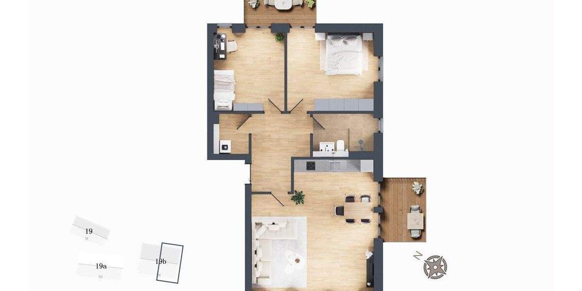 Etagenwohnung Eckernförde - 3 Zimmer, 89 m&sup2;, 745.000&euro; | Angebot:25703420