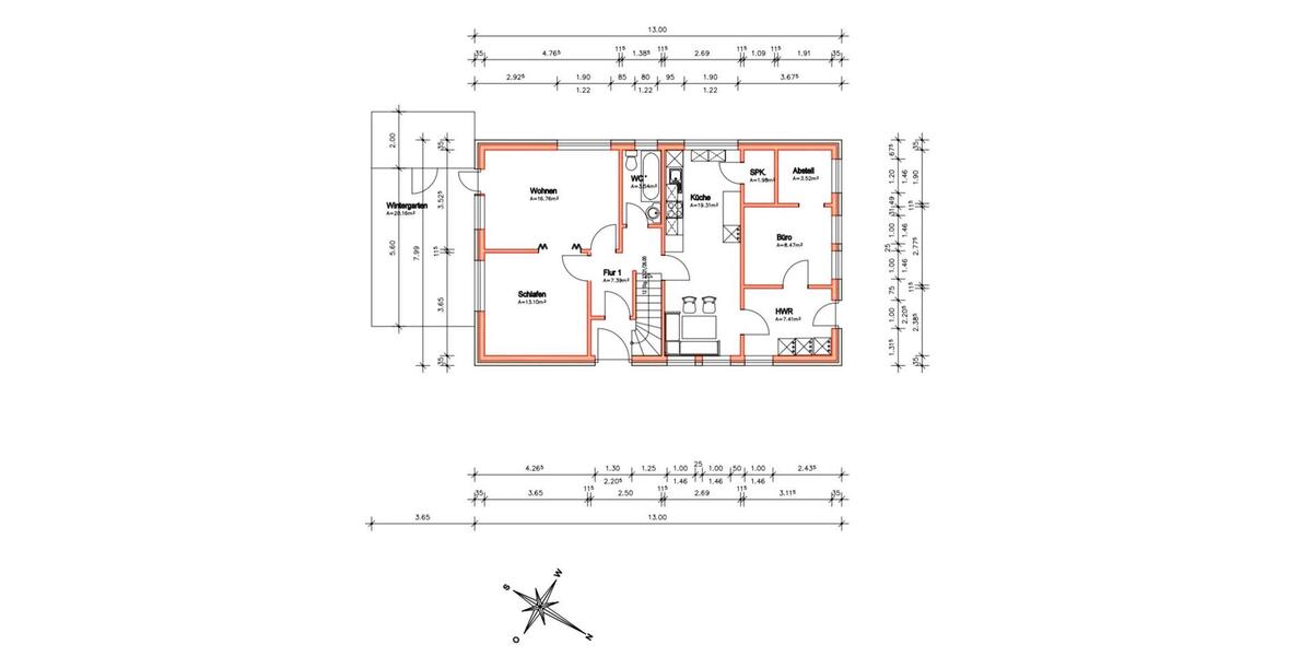 Einfamilienhaus Waabs - 6 Zimmer, 145 m&sup2;, 375.000&euro; | Angebot:25844699