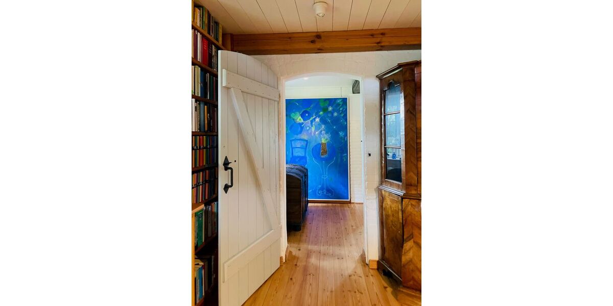 Traumhaftes Reetdach-Ein-Zweifamilienhaus mit parkähnlichem Garten in Angeln - Zweifamilienhaus Scheggerott | Angebot:26565370