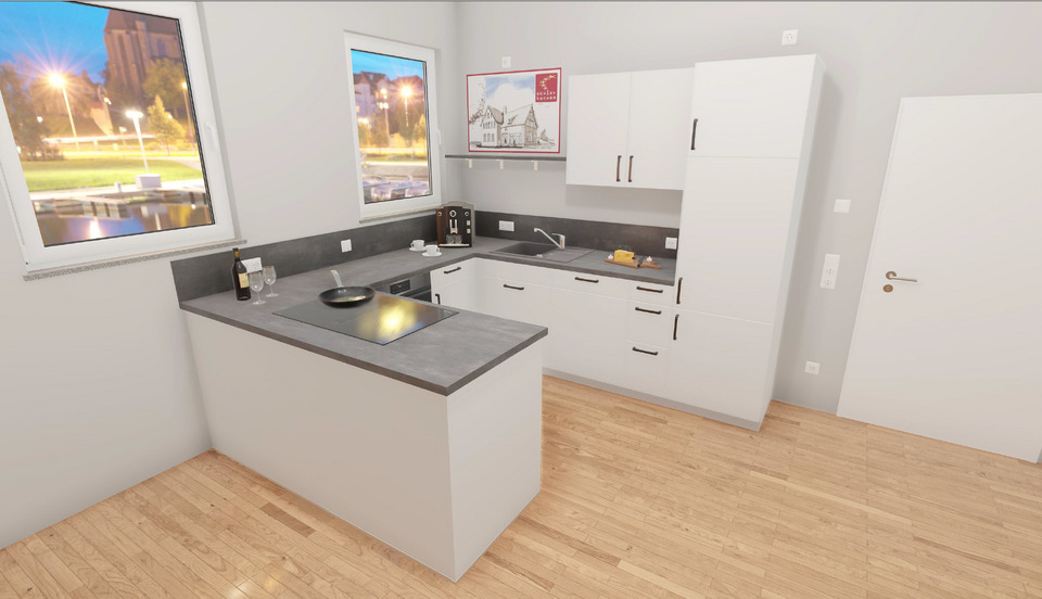 Etagenwohnung Kappeln - 3 Zimmer, 75 m&sup2;, 1.052&euro; | Angebot:25583215