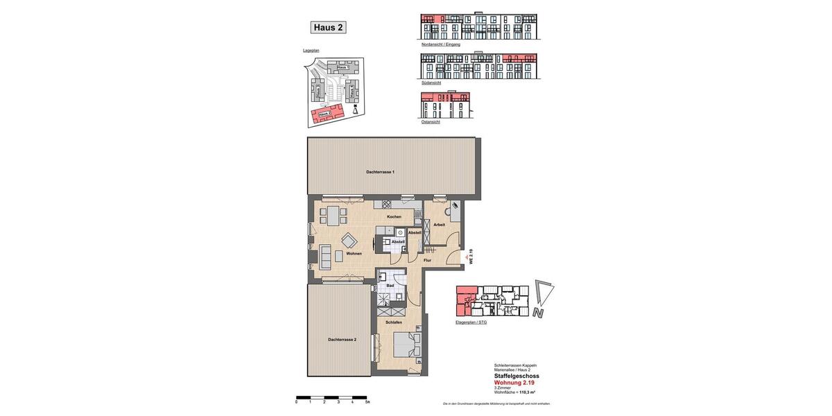 Einfamilienhaus Kappeln - 3 Zimmer, 110 m&sup2;, 1.268&euro; | Angebot:19116352