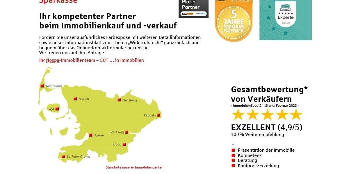 Einfamilienhaus Stapel Süderstapel - 6 Zimmer, 169 m&sup2;, 398.000&euro; | Angebot:25730382