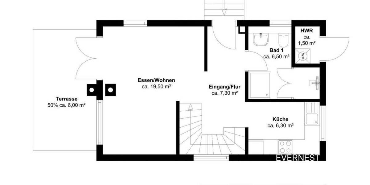 Einfamilienhaus Kappeln - 3 Zimmer, 80 m&sup2;, 313.000&euro; | Angebot:25738370