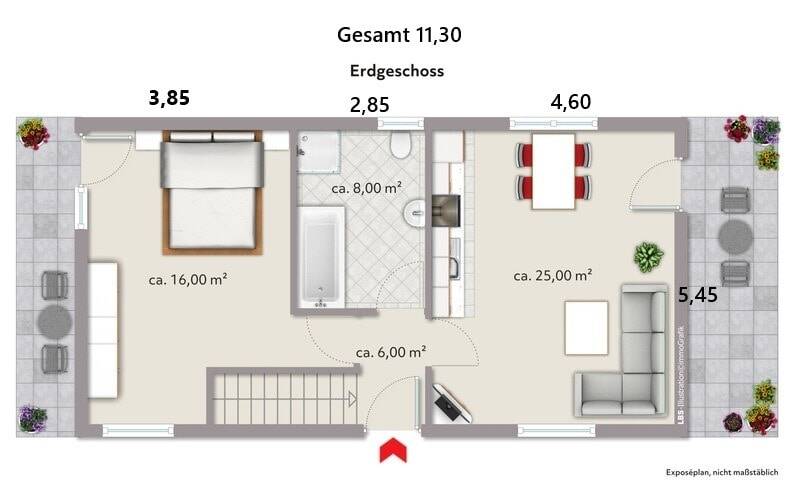 Einfamilienhaus Kosel - 4 Zimmer, 91 m&sup2;, 323.300&euro; | Angebot:25801648