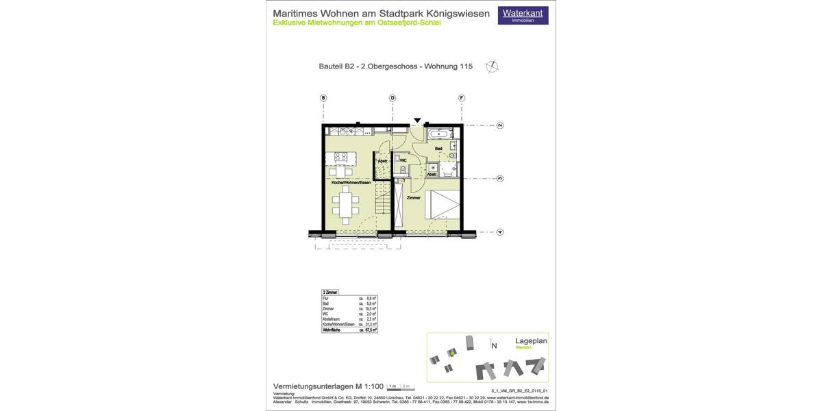 Maisonettenwohnung Schleswig - 4 Zimmer, 148 m&sup2;, 2.361&euro; | Angebot:25804250