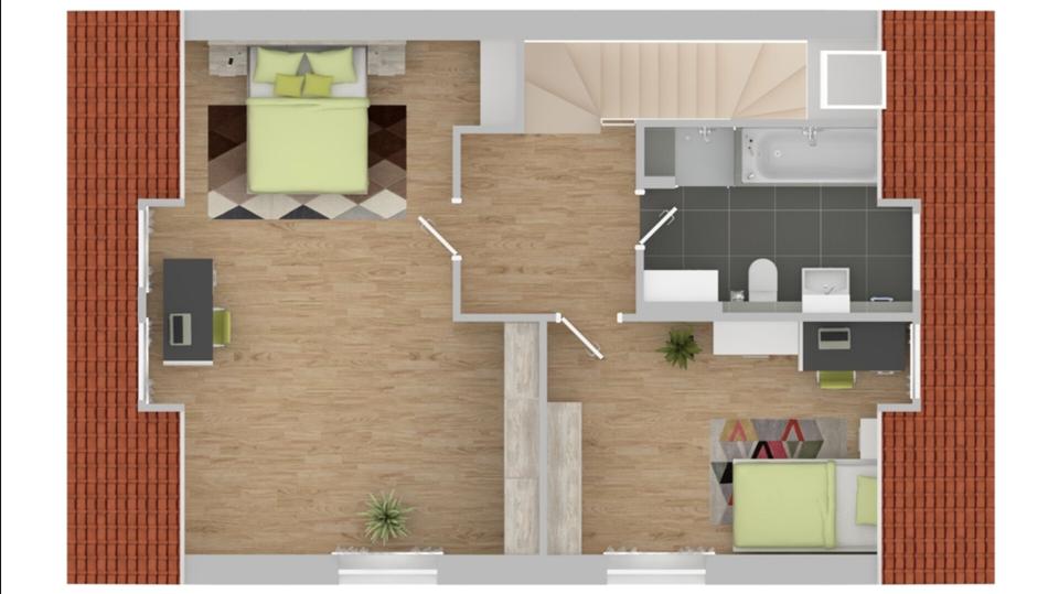 Doppelhaushälfte Tarp - 3 Zimmer, 122 m&sup2;, 1.250&euro; | Angebot:25866572