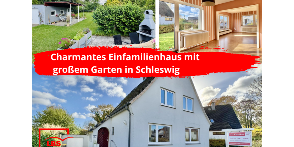 Einfamilienhaus Schleswig - 5 Zimmer, 100 m&sup2;, 253.000&euro; | Angebot:25252301