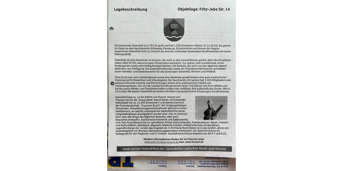 Einfamilienhaus Ostenfeld (Husum) - 5 Zimmer, 141 m&sup2;, 250.000&euro; | Angebot:24261353