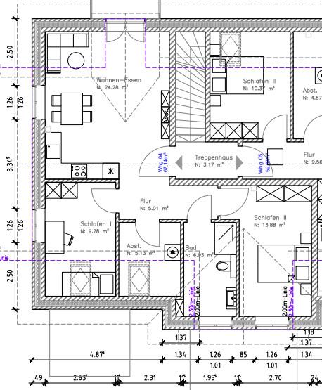 Etagenwohnung Dörphof - 3 Zimmer, 67 m&sup2;, 900&euro; | Angebot:25803808