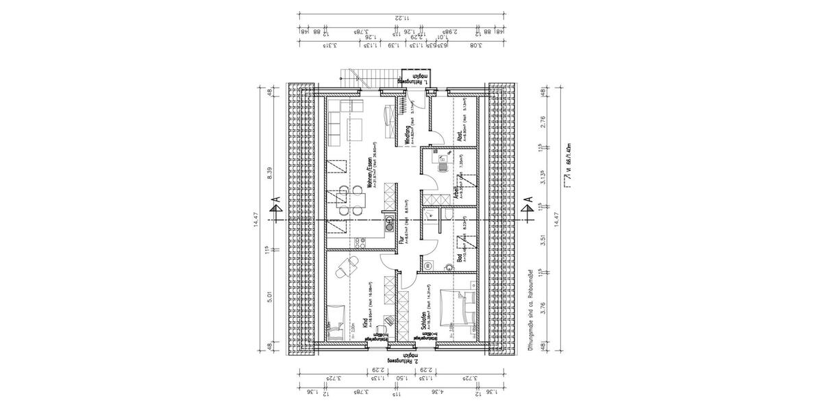 Dachgeschoßwohnung Viöl - 4 Zimmer, 92 m&sup2;, 1.175&euro; | Angebot:25612486