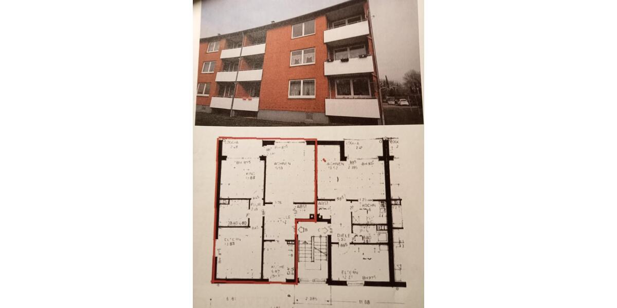 Etagenwohnung Damp - 3 Zimmer, 69 m&sup2;, 172.500&euro; | Angebot:25172246