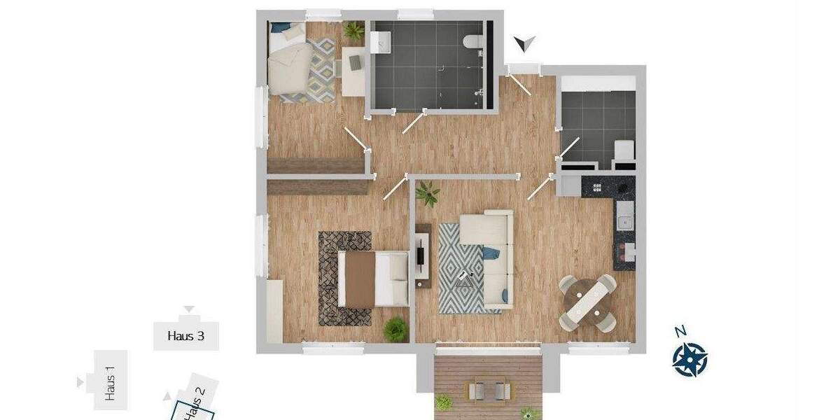Etagenwohnung Eckernförde - 3 Zimmer, 86 m&sup2;, 512.000&euro; | Angebot:25703386