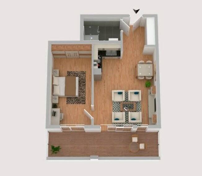 Etagenwohnung Schleswig - 2 Zimmer, 66 m&sup2;, 387.000&euro; | Angebot:25671432