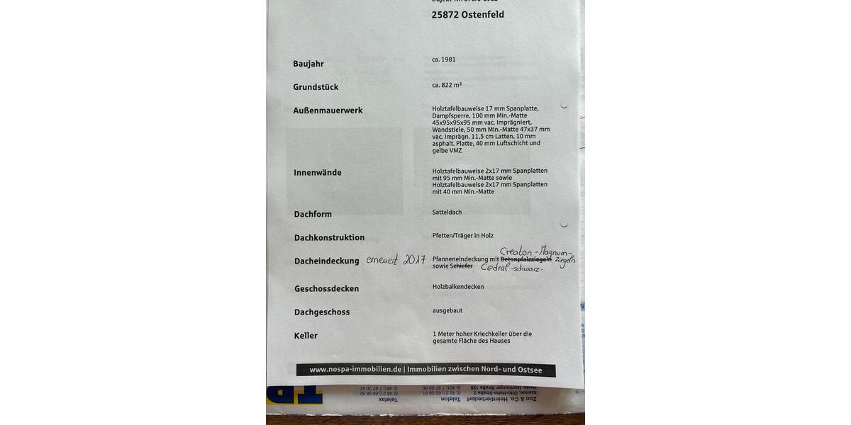 Einfamilienhaus Ostenfeld (Husum) - 5 Zimmer, 141 m&sup2;, 250.000&euro; | Angebot:24261353