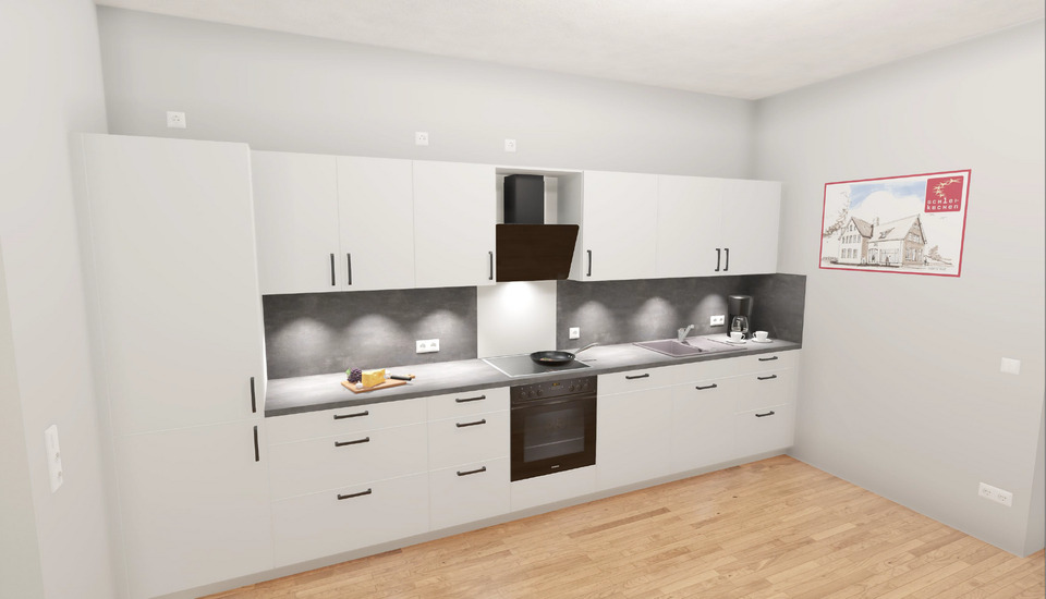 Etagenwohnung Kappeln - 3.5 Zimmer, 90 m&sup2;, 1.350&euro; | Angebot:25611726