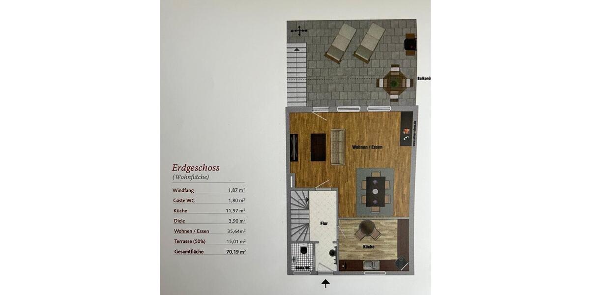 Reihenhaus Tastrup - 4 Zimmer, 115 m&sup2;, 285.000&euro; | Angebot:25299448