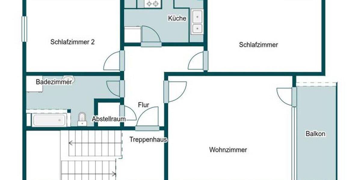 Etagenwohnung Schleswig - 3 Zimmer, 78 m&sup2;, 105.000&euro; | Angebot:26698987