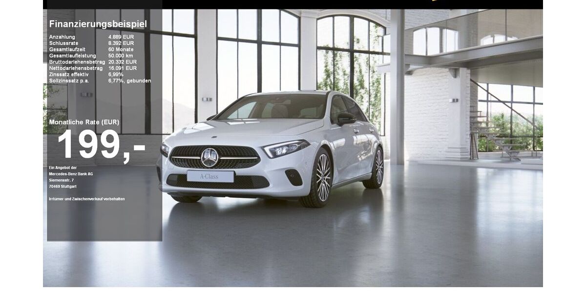 Mercedes-Benz A 200 122.423 km 20.980 &euro; Rendsburg 24768