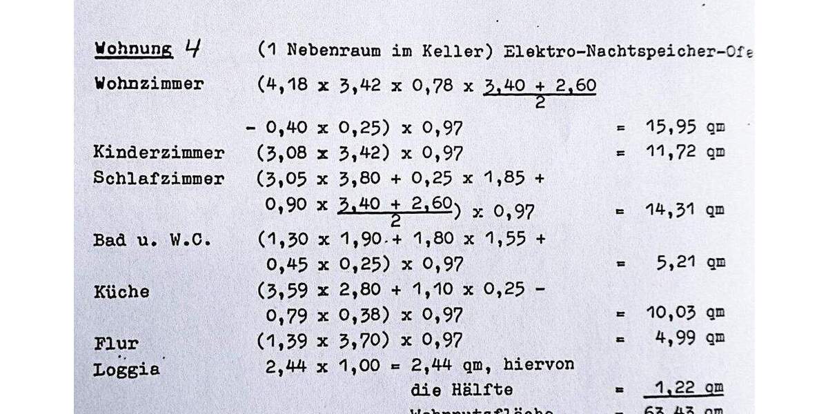 Etagenwohnung Rendsburg - 3 Zimmer, 63 m&sup2;, 95.000&euro; | Angebot:25844877