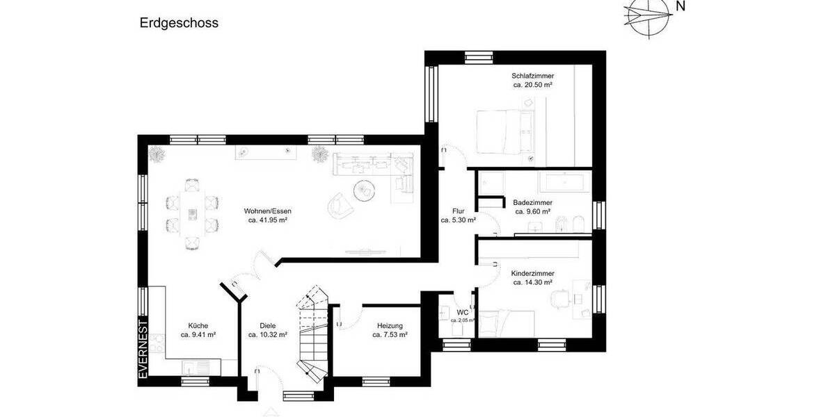 Einfamilienhaus Bovenau - 6 Zimmer, 184 m&sup2;, 599.000&euro; | Angebot:25970227