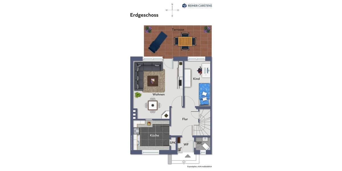Reihenmittelhaus Fockbek - 3 Zimmer, 74 m&sup2;, 189.000&euro; | Angebot:26702720