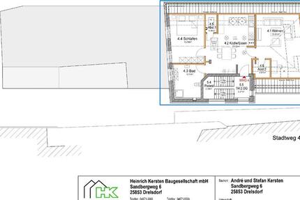Wohnung Schleswig - 2 Zimmer, 68 m&sup2;, 815&euro; | Angebot:26456436