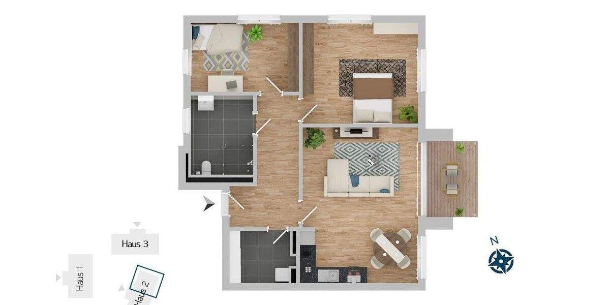 Etagenwohnung Eckernförde - 3 Zimmer, 86 m&sup2;, 475.000&euro; | Angebot:25744771