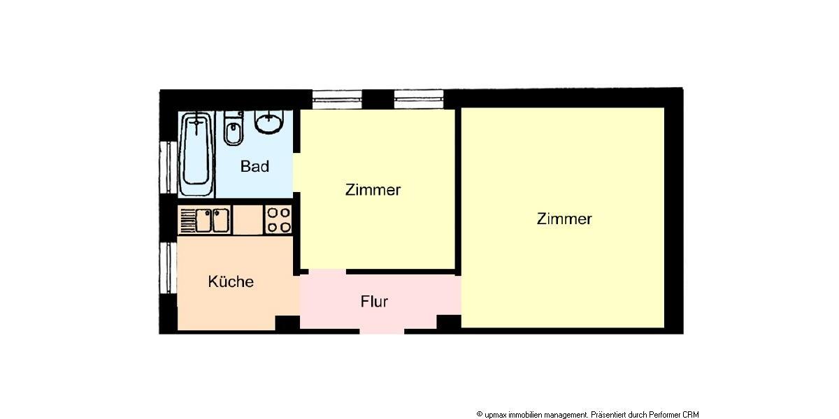 Etagenwohnung Tastrup - 1.5 Zimmer, 40 m&sup2;, 395&euro; | Angebot:26457938
