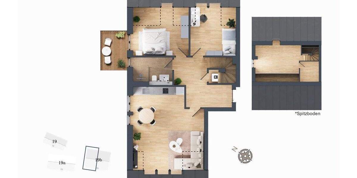 Etagenwohnung Eckernförde - 3 Zimmer, 95 m&sup2;, 798.000&euro; | Angebot:25703461