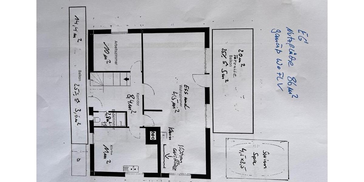 Einfamilienhaus Kappeln - 5 Zimmer, 138 m&sup2;, 450.000&euro; | Angebot:26031653