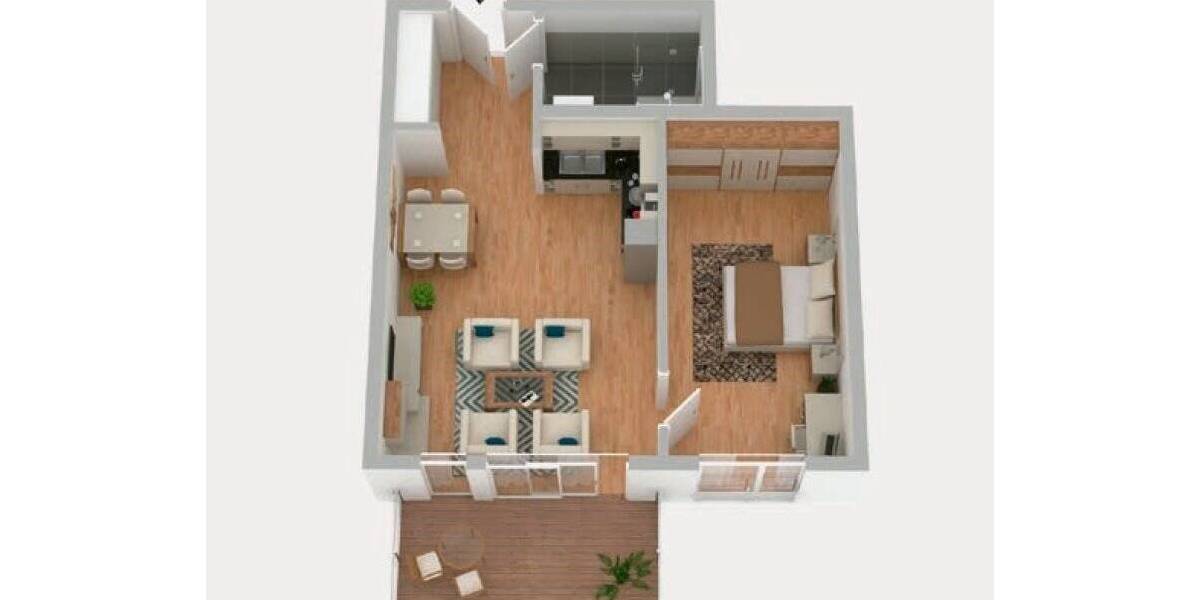 Etagenwohnung Schleswig - 2 Zimmer, 63 m&sup2;, 375.000&euro; | Angebot:25674258