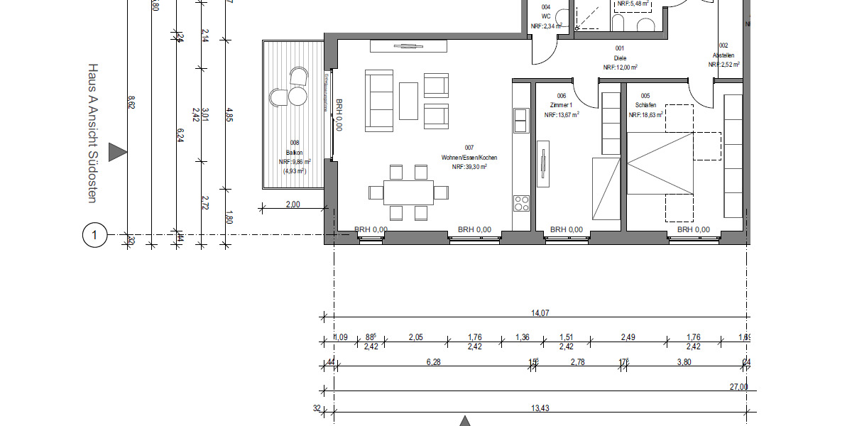Etagenwohnung Schleswig - 3 Zimmer, 97 m&sup2;, 1.665&euro; | Angebot:25669945