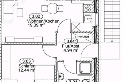 Wohnung Ostenfeld (Husum) - 2 Zimmer, 42 m&sup2;, 850&euro; | Angebot:26271663