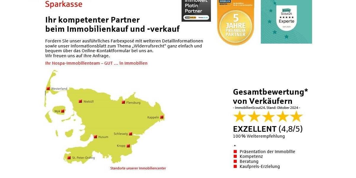 Einfamilienhaus Schleswig - 5 Zimmer, 140 m&sup2;, 275.000&euro; | Angebot:25671434