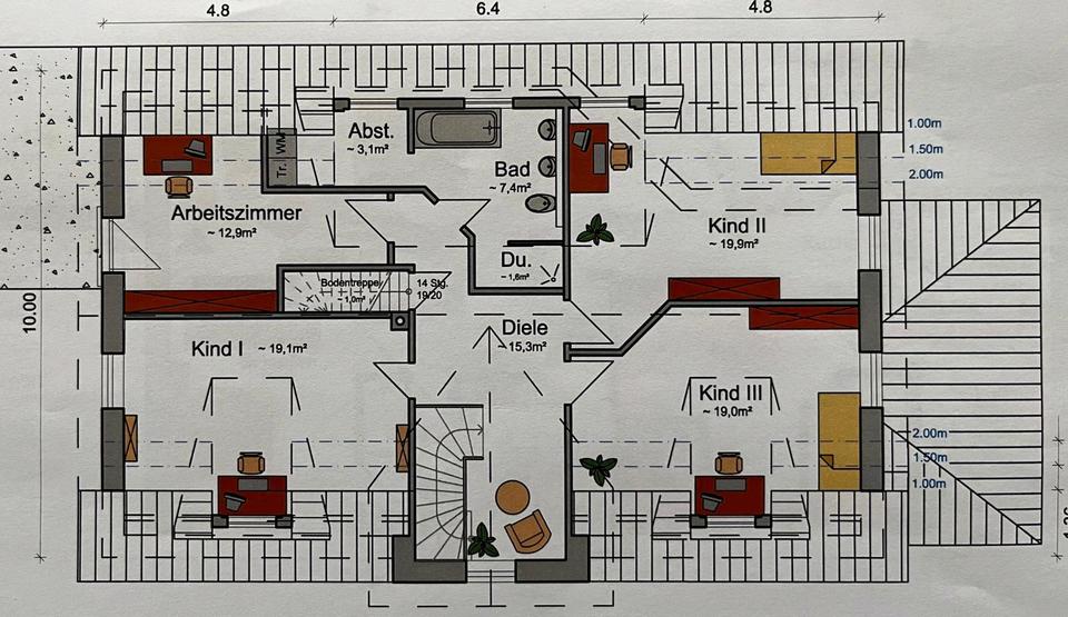 Einfamilienhaus Schleswig - 7.5 Zimmer, 240 m&sup2;, 2.490&euro; | Angebot:24660047